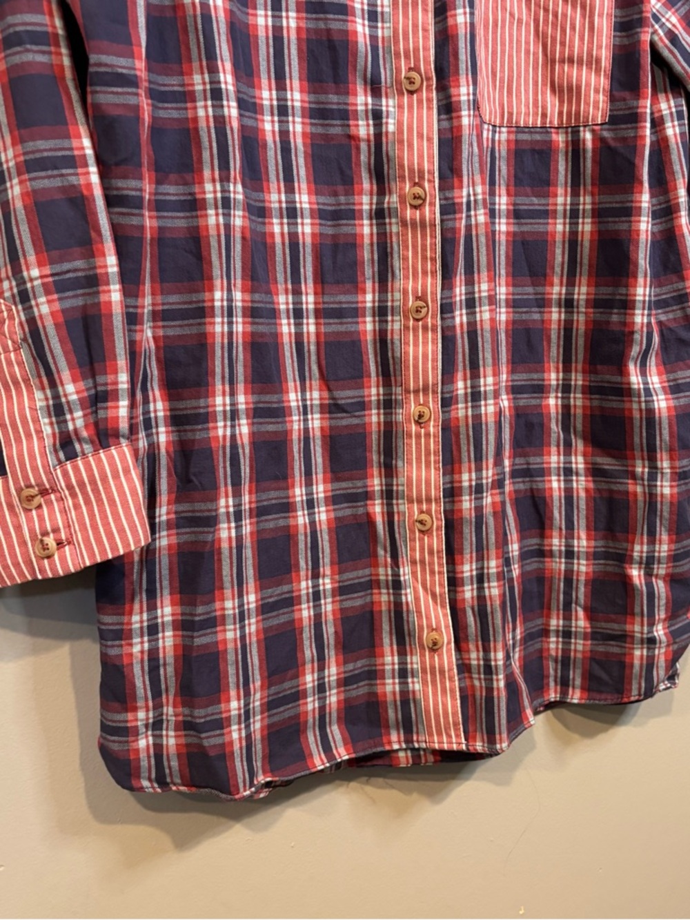 Anthropologie Flannel Boyfriend Buttondown Shirt Medium - Picture 7 of 13